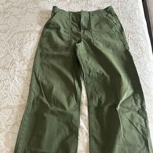 Pistola Sophia Wide Leg Utility Ankle - Basil 27